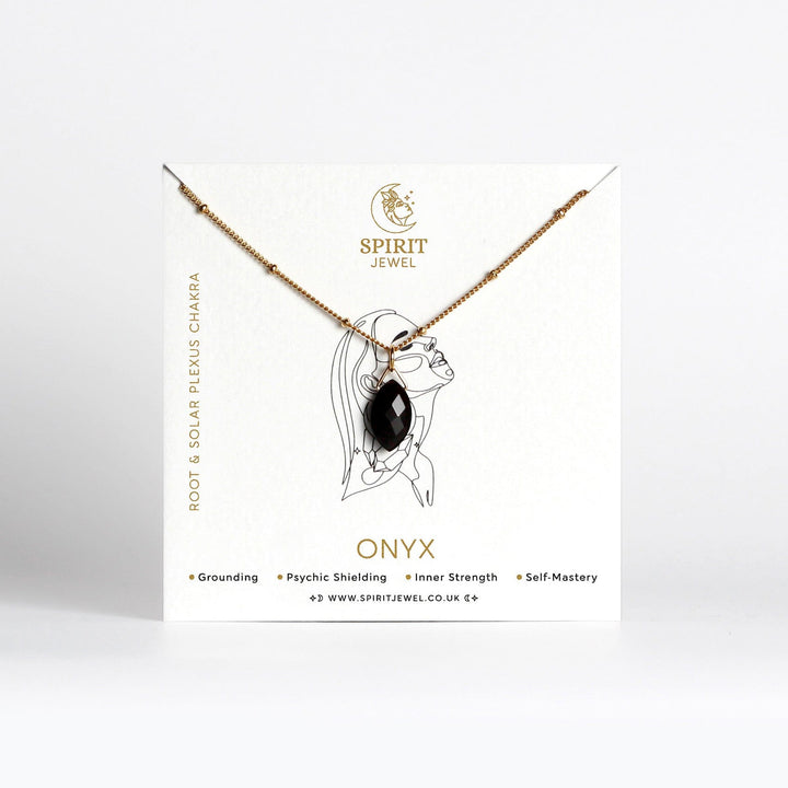 Spirit Jewel Necklace Onyx Crystal Necklace