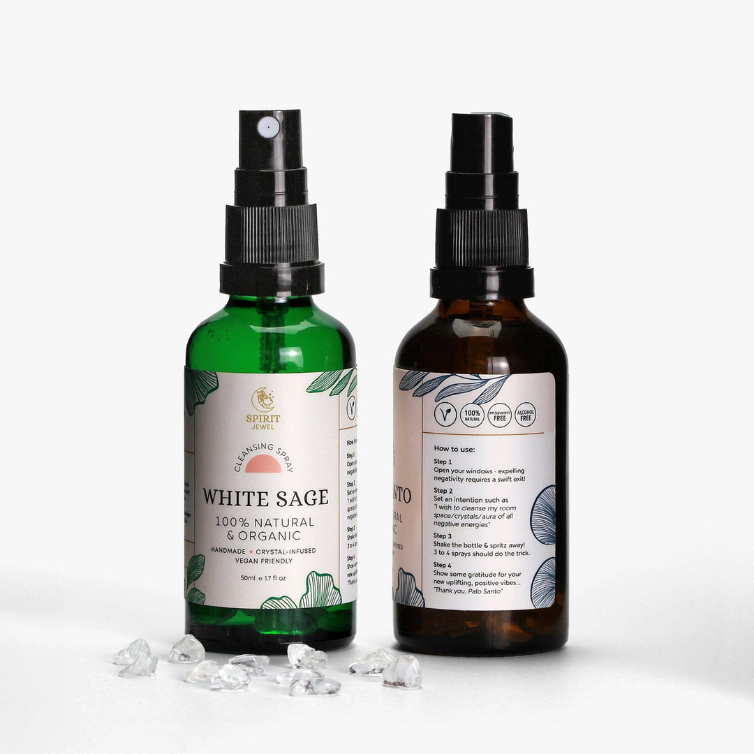 Spirit Jewel Palo Santo & Sage Cleansing Sprays Palo Santo & White Sage Cleansing Spray Duo