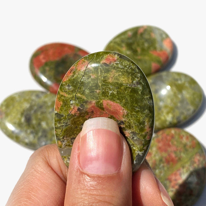 Spirit Jewel Worry Stone Unakite Worry Stone for Pregnancy